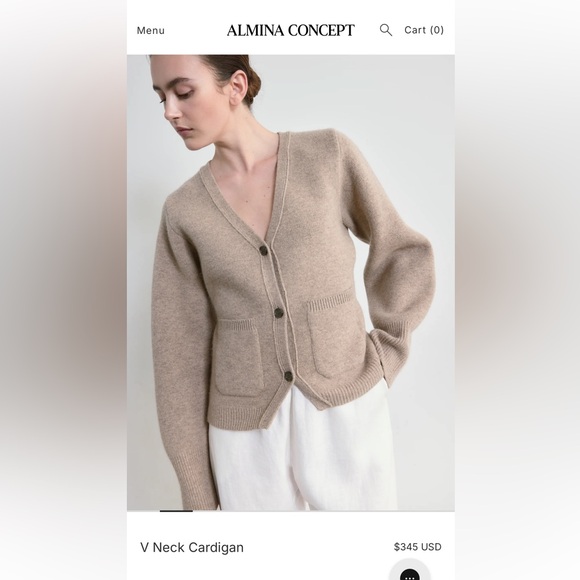 Almina concept Cardigan Sweater - Picture 7 of 9